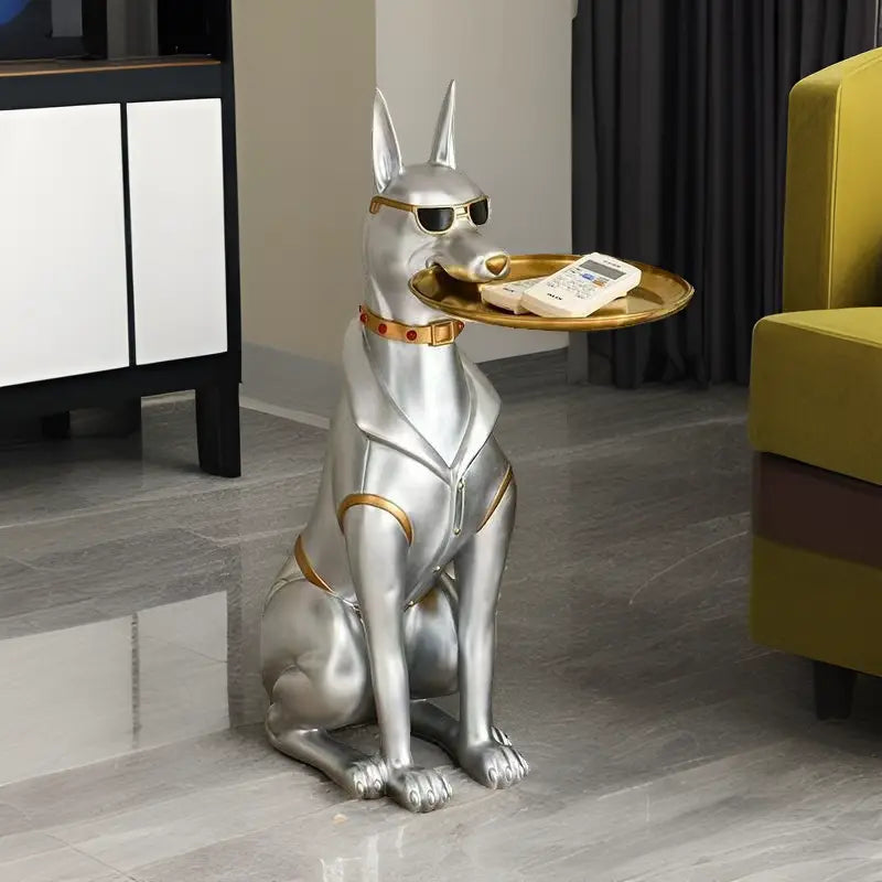 Geometric Dog Sculpture Table