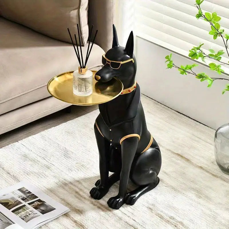 Geometric Dog Sculpture Table