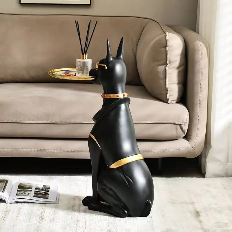 Geometric Dog Sculpture Table