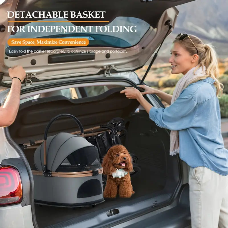 Multifunctional pet stroller
