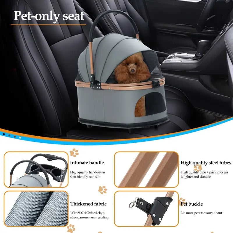 Multifunctional pet stroller