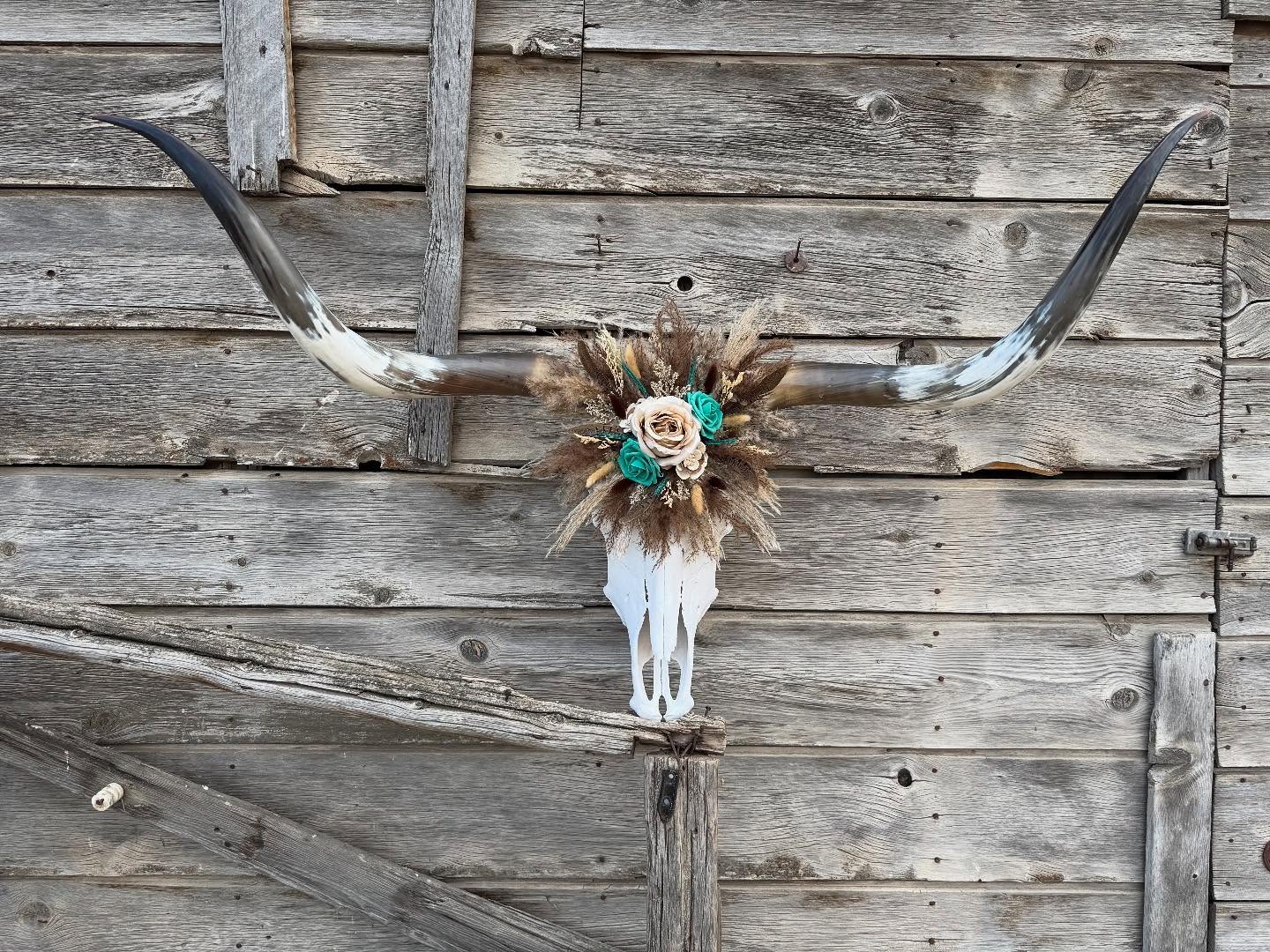Bull skull wall decoration