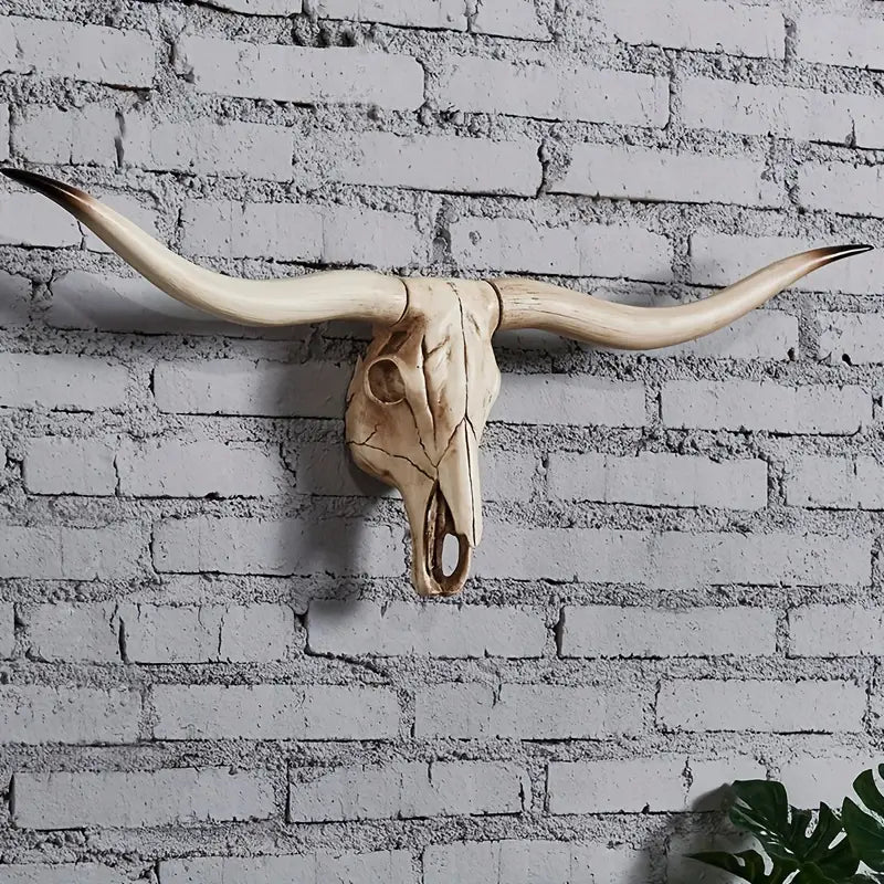 Bull skull wall decoration