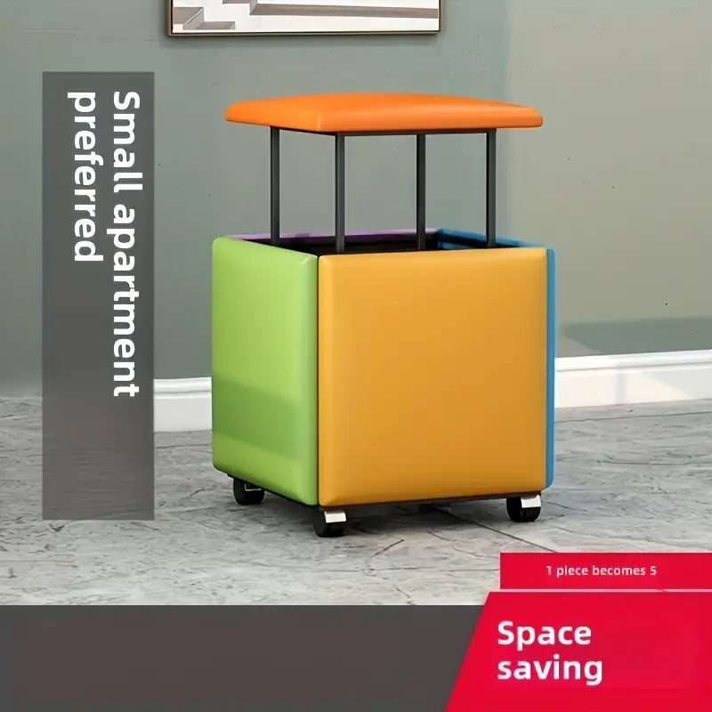 5-in-1 modular cube chair
