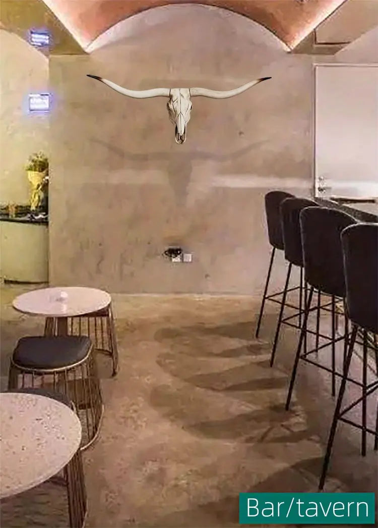 Bull skull wall decoration