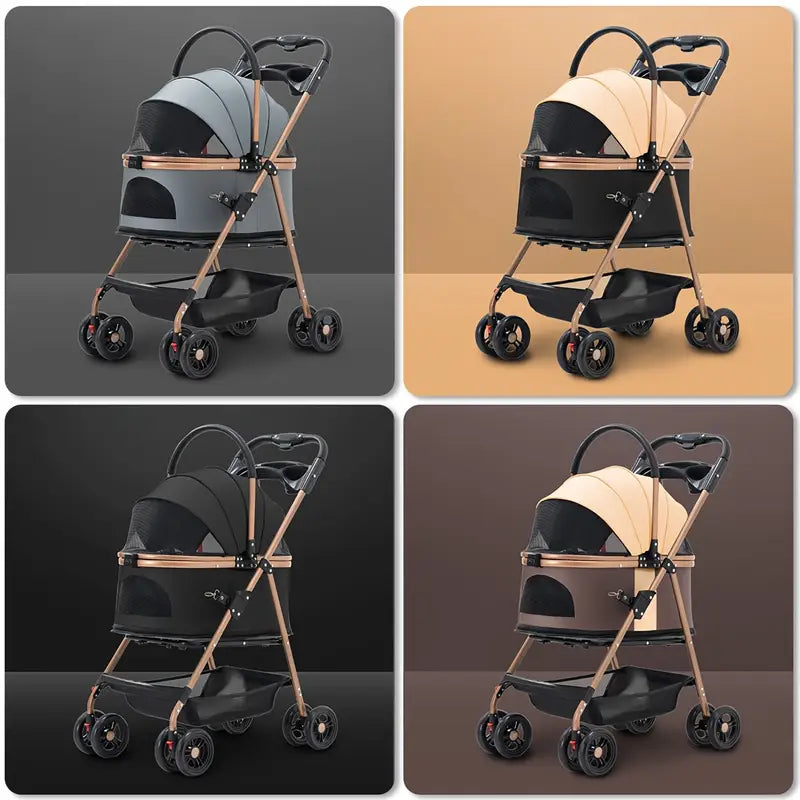 Multifunctional pet stroller