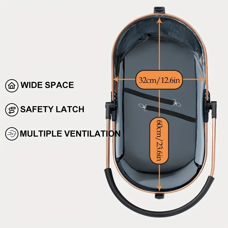 Multifunctional pet stroller