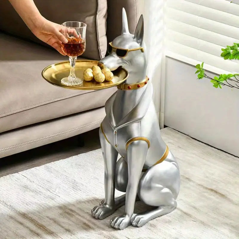 Geometric Dog Sculpture Table