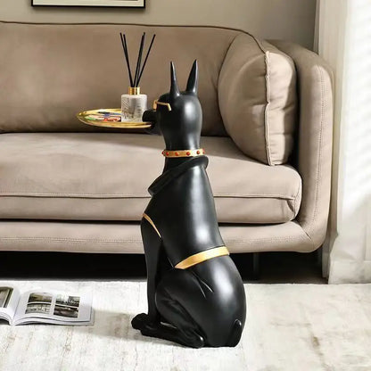 Geometric Dog Sculpture Table