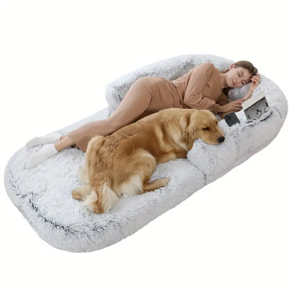 Large pet bed, foldable, suitable for lying with your pet