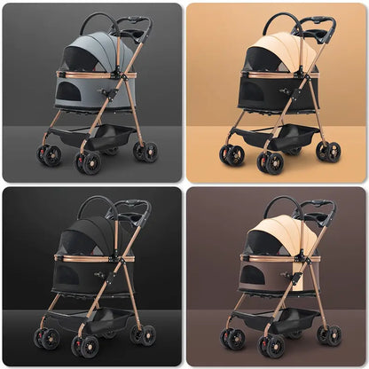 Multifunctional pet stroller